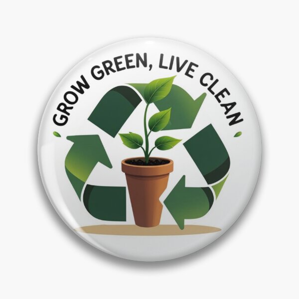 Item preview, Grow Green, Live Clean – Eco-Friendly Sustainability Quote Design designed and sold by LOLbySA.