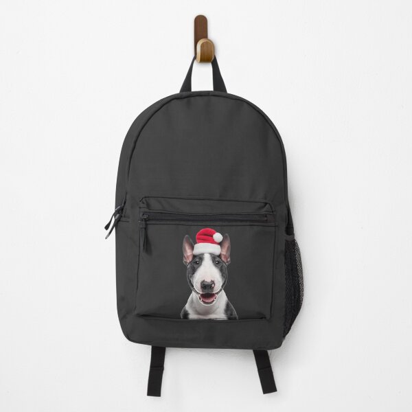 Artikelvorschau, Niedliche Weihnachtskunst mit Miniatur-Bullterrier – Miniatur-Bullterrier mit Weihnachtsmannmütze entworfen und verkauft von LazyOwlStore.