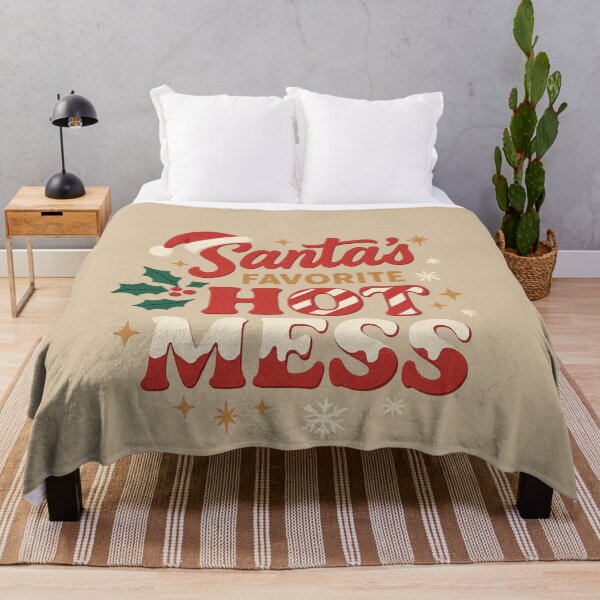 Item preview, Santa’s Favorite Hot Mess — Funny Retro Christmas Design designed and sold by VioVibe.