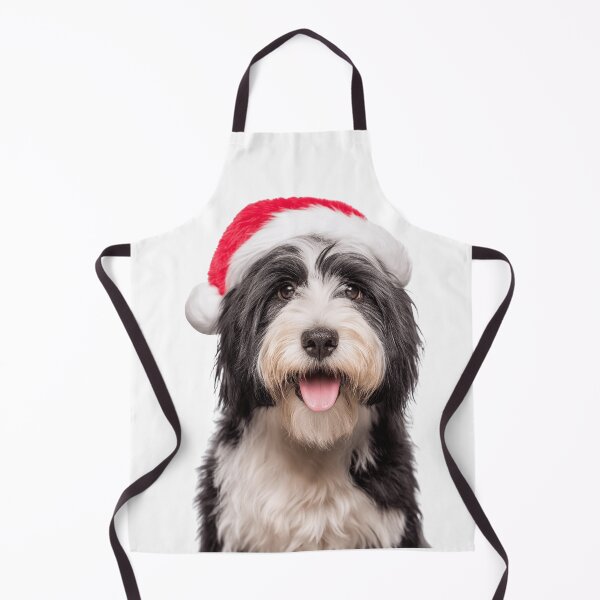 Item preview, Cute Tibetan Terrier Christmas Art — Tibetan Terrier Wearing Santa Hat designed and sold by LazyOwlStore.