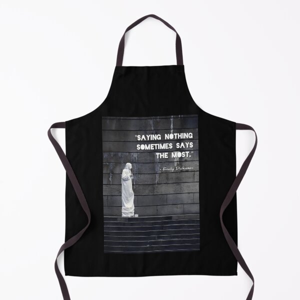 Item preview, "Saying Nothing Says The Most" Emily Dickinson Quote - Paris Street Photography | Seine River Banks Mime designed and sold by SergioMiklos.