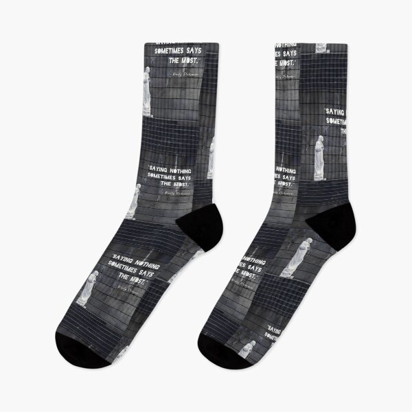 Item preview, "Saying Nothing Says The Most" Emily Dickinson Quote - Paris Street Photography | Seine River Banks Mime designed and sold by SergioMiklos.