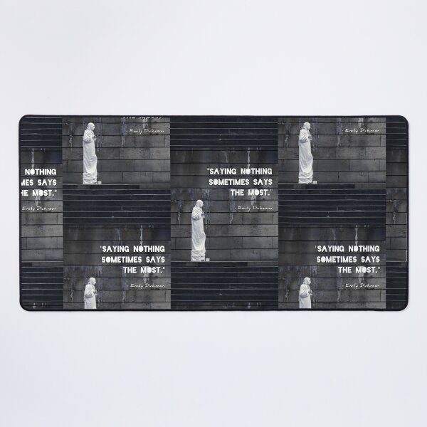 Item preview, "Saying Nothing Says The Most" Emily Dickinson Quote - Paris Street Photography | Seine River Banks Mime designed and sold by SergioMiklos.