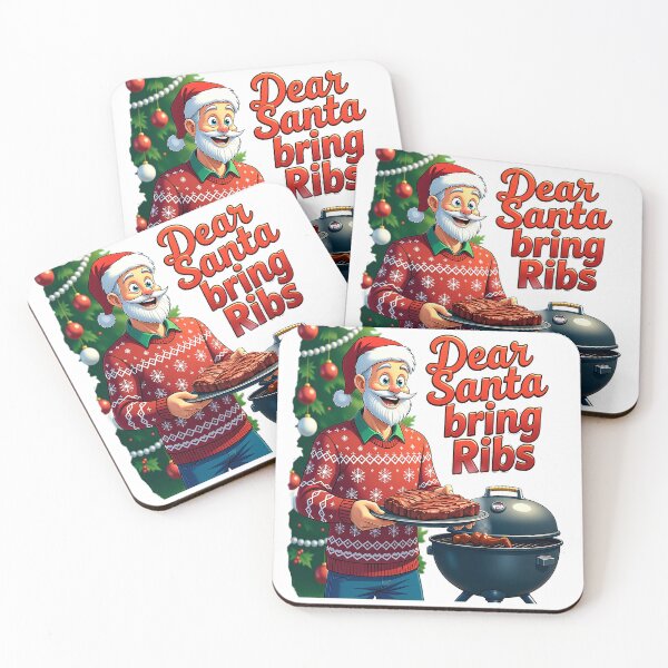 Item preview, Dear Santa bring ribs bbq Christmas  designed and sold by SNW-Collective.