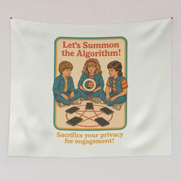Item preview, Let's Summon The Algorithm Tech Humor Vintage designed and sold by SunfullyYours.