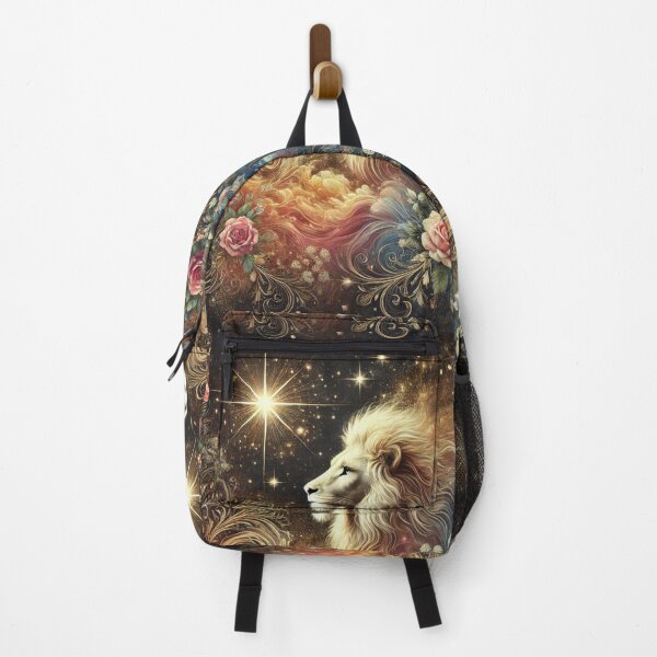 Item preview, Celestial Lion and Astral Roses – Cosmic Fusion of Strength and Beauty designed and sold by Tommandjerry.