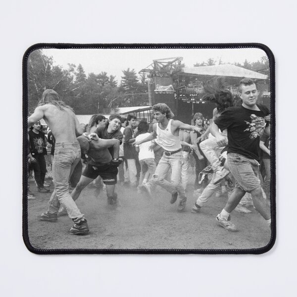 Item preview, Concert Fans Moshing At A Slayer “Live” Performance - BW Photograph designed and sold by ConcertImages.
