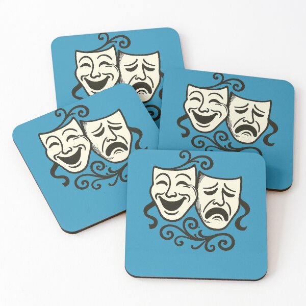 Item preview, Comedy and Tragedy  designed and sold by FrictionMaxxing.