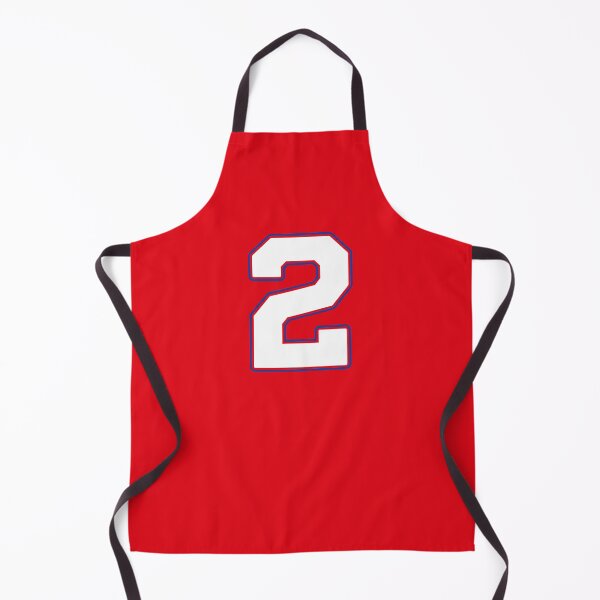 Item preview, Jersey Number 2 / Player Shirt Number Two (White with Blue Outline) designed and sold by STUDIO-72.