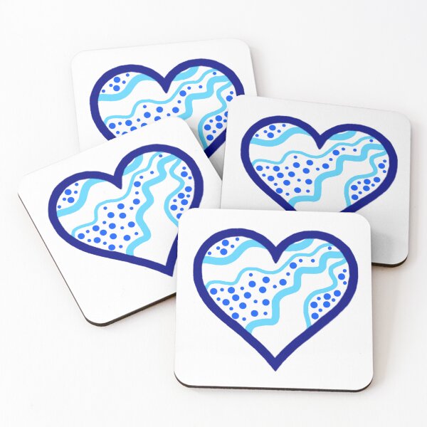 Item preview, Abstract Blue Heart designed and sold by Pandaerable.