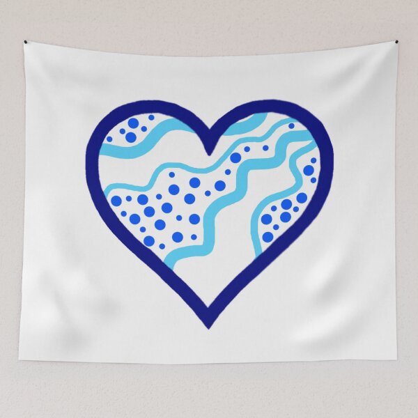 Item preview, Abstract Blue Heart designed and sold by Pandaerable.