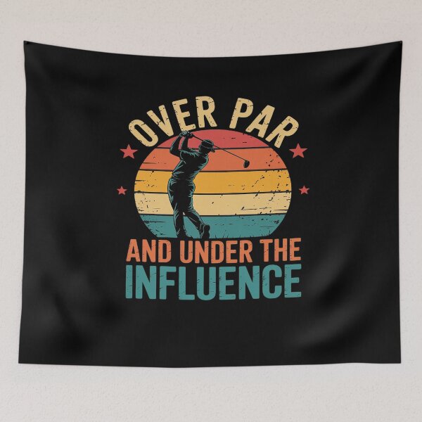 Item preview, Over Par And Under The Influence Drinking Beer Funny Golfing designed and sold by DrewLeuschke.