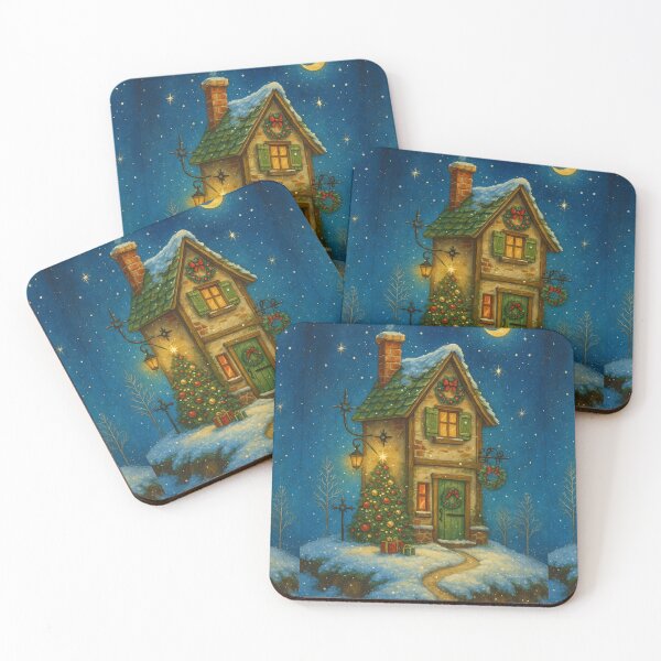 Item preview, Whimsical Christmas Houses designed and sold by Ewa Miller.