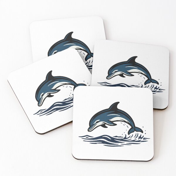 Item preview, Hand-Drawn Black & White Dolphin  designed and sold by SugarCore.