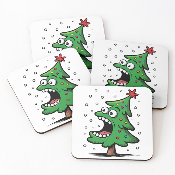 Item preview, Crazy Funny Christmas Tree Cartoon Design designed and sold by Le Shok Art.