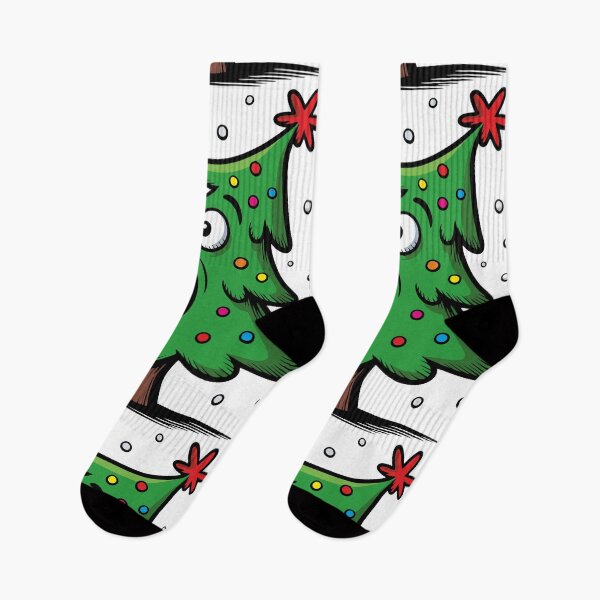 Item preview, Crazy Funny Christmas Tree Cartoon Design designed and sold by Le Shok Art.