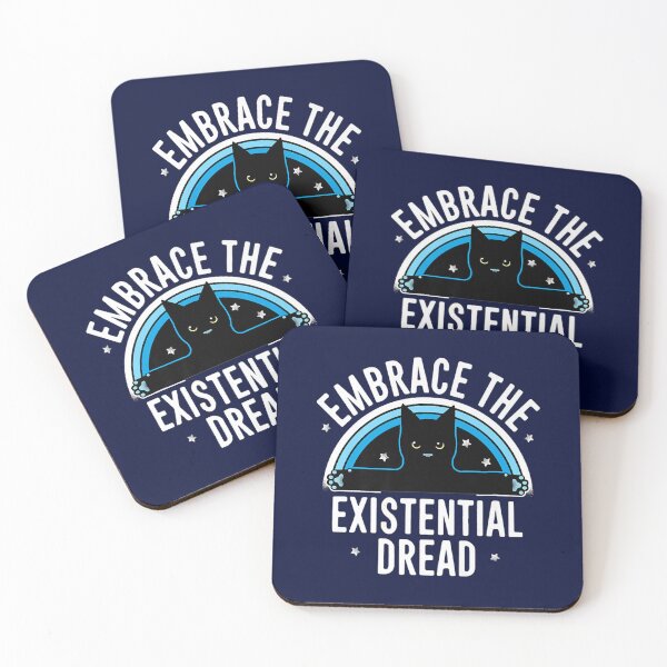 Item preview, EMBRACE THE EXISTENTIAL DREAD FUNNY CAT Premium designed and sold by marksoctavia.