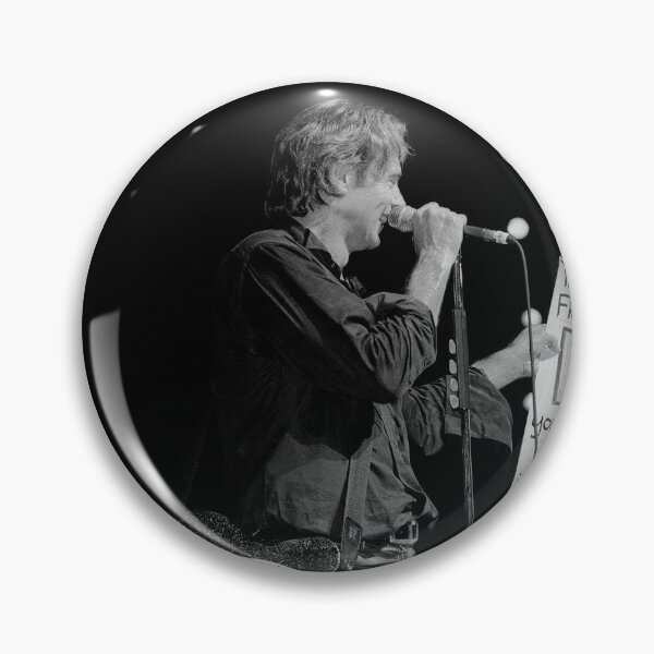 Item preview, Musician Rick Springfield Holding A Sign From A Fan - BW Photograph designed and sold by ConcertImages.