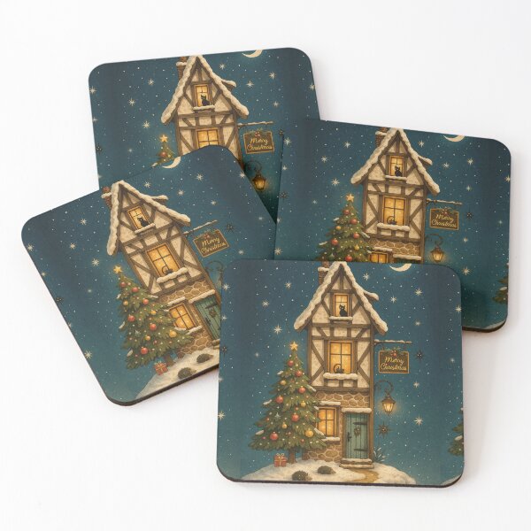 Item preview, Whimsical Christmas Houses designed and sold by Ewa Miller.