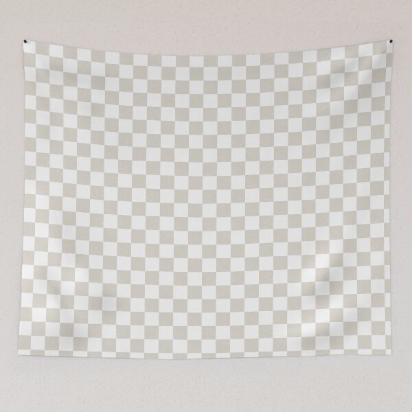 Item preview, Copy of Distressed look soft light grey and white chess checkers checkerboard designed and sold by PrettywithColor.