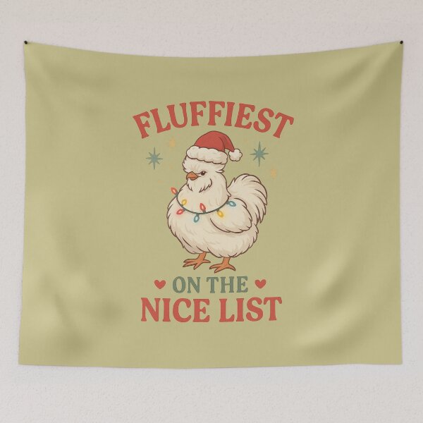 Item preview, Silkie Chicken Christmas Design for Farmers & Chicken Lovers designed and sold by Meandmyshop.