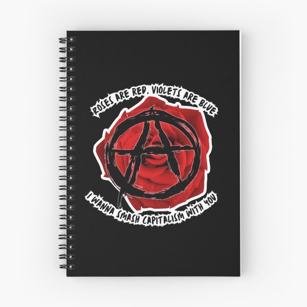 Item preview, Roses Are Red Sticker – “I Wanna Smash Capitalism With You” Anarchist Rose, Revolutionary Valentine designed and sold by Allie-Vesper.