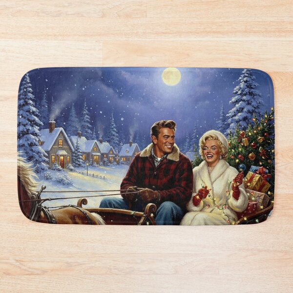 Item preview, Hollywood Holidays – Marilyn Monroe & James Dean Sleigh Ride designed and sold by Art's Diner.