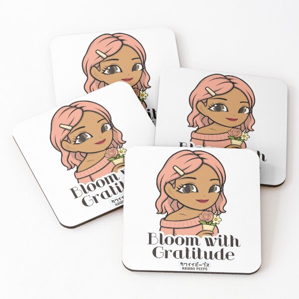 Item preview, Pastel Power Crew "Bloom with Gratitude" Design – Pastel Kawaii & Soft Girl Aesthetic Art designed and sold by P-L-Sardines.