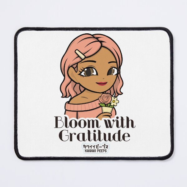 Item preview, Pastel Power Crew "Bloom with Gratitude" Design – Pastel Kawaii & Soft Girl Aesthetic Art designed and sold by P-L-Sardines.