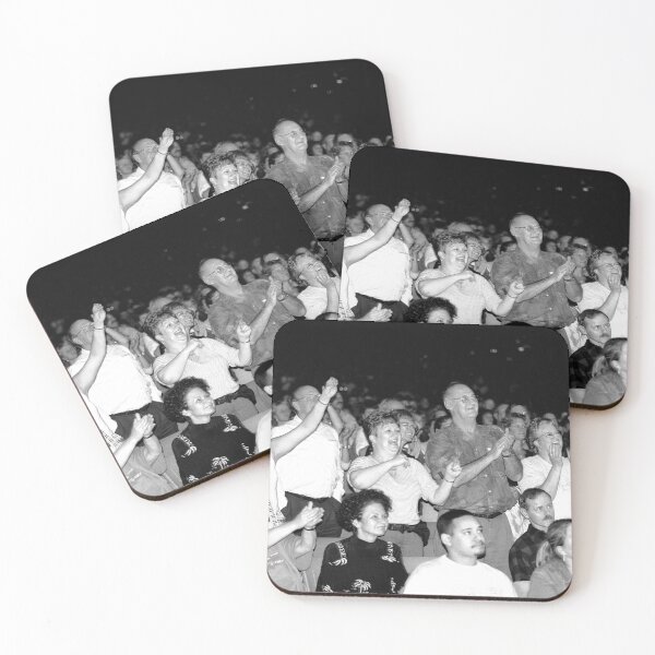 Item preview, Excited Concert Fans Clapping For Tina Turner - BW Photograph designed and sold by ConcertImages.