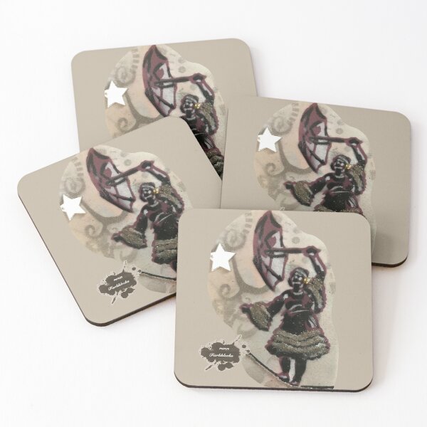 Item preview, Portrait of a tightrope walker with an umbrella designed and sold by marysfarbklecks.