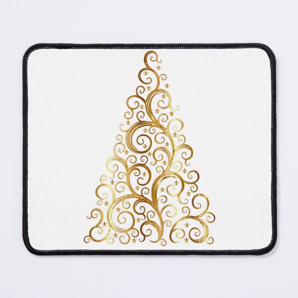 Item preview, Golden ornate Christmas tree designed and sold by AnnabellaRh.