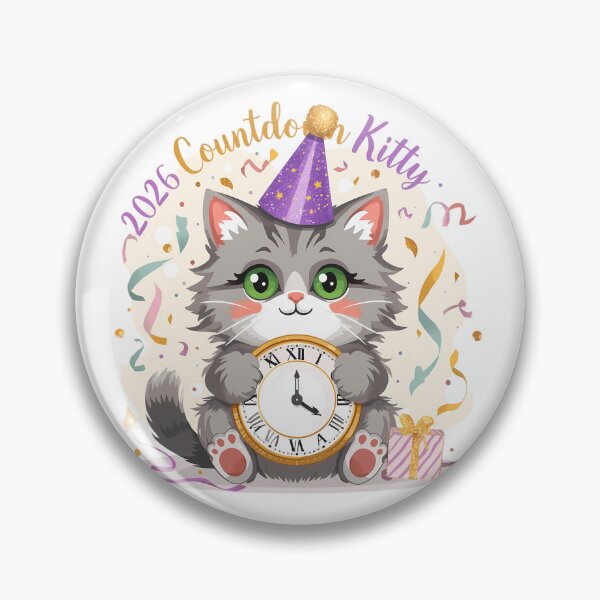Item preview, Cat New Year Countdown – 2026 Rescue Kitty designed and sold by Jackypoo Design.