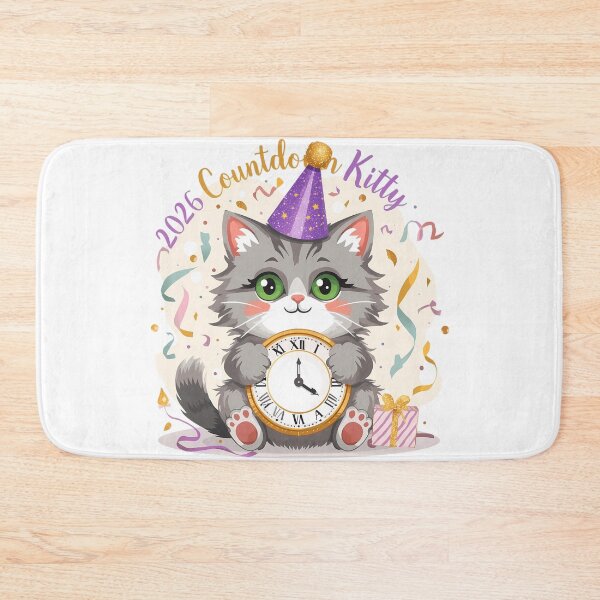 Item preview, Cat New Year Countdown – 2026 Rescue Kitty designed and sold by Jackypoo Design.