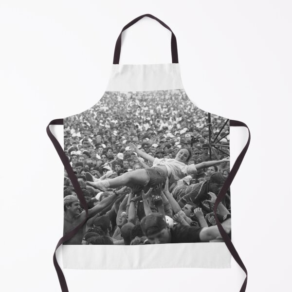 Item preview, Concert Fan Body Surfing At Woodstock 94 - BW Photograph designed and sold by ConcertImages.