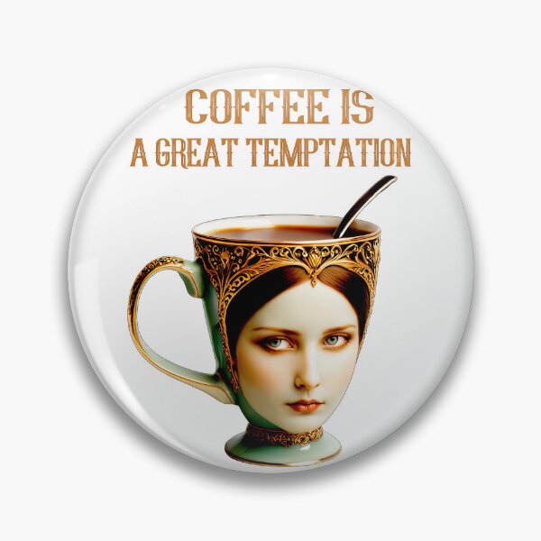 Item preview, Tempting Coffee Goddess Art Mug Design designed and sold by LanaGustavsson.