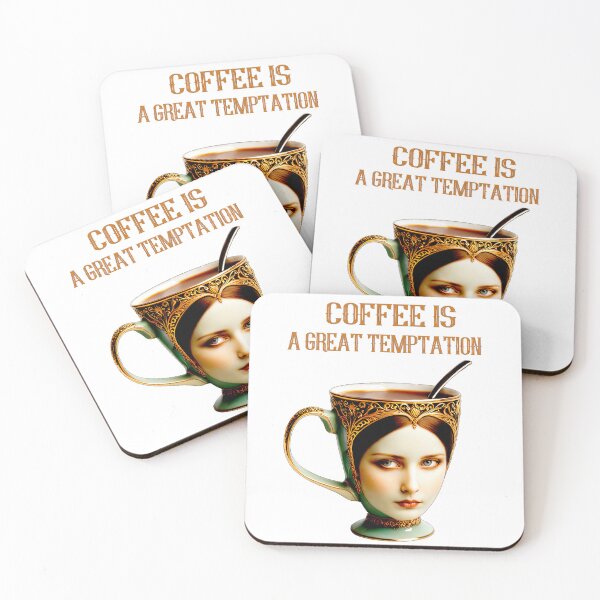 Item preview, Tempting Coffee Goddess Art Mug Design designed and sold by LanaGustavsson.