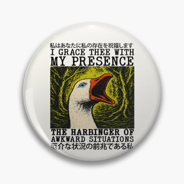 Item preview, The Harbinger of Awkward Situations, Funny Silly Goose Meme Tee Shirt, Aesthetic Shirt, Meme T Shirt, Weirdcore Vintage Drawing Shirt, Japanese Goose Shirt, Unisex designed and sold by samidsou.
