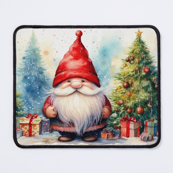 Item preview, charming gnome with Christmas tree and presents - Merry Christmas designed and sold by Connys Colorful World.