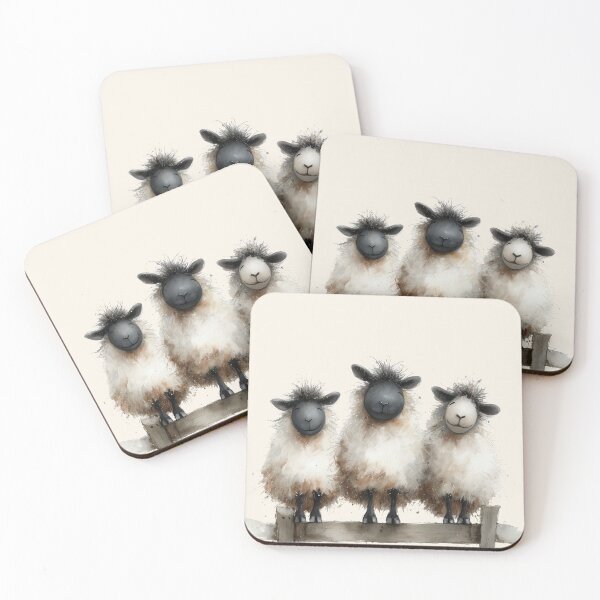 Item preview, Gorgeous Valaise Blacknose Sheep ' THe HaPPY SHeeP ' BY SHiRLeY MacARTHuR designed and sold by Shirley MacArthur Art.