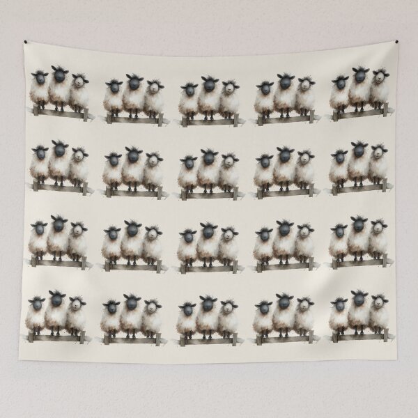 Item preview, Gorgeous Valaise Blacknose Sheep ' THe HaPPY SHeeP ' BY SHiRLeY MacARTHuR designed and sold by Shirley MacArthur Art.