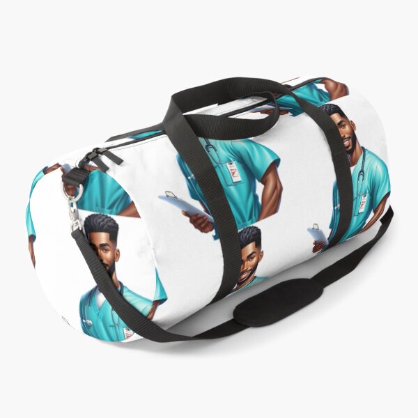 Item preview, Strong Black Nurse with Clipboard | Medical Professional Illustration designed and sold by Lulunza.