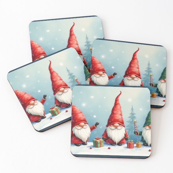 Item preview, cute Christmas cards with gnomes - Merry Christmas designed and sold by Connys Colorful World.