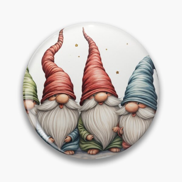 Item preview, magical Christmas cards with gnomes - Merry Christmas designed and sold by Connys Colorful World.