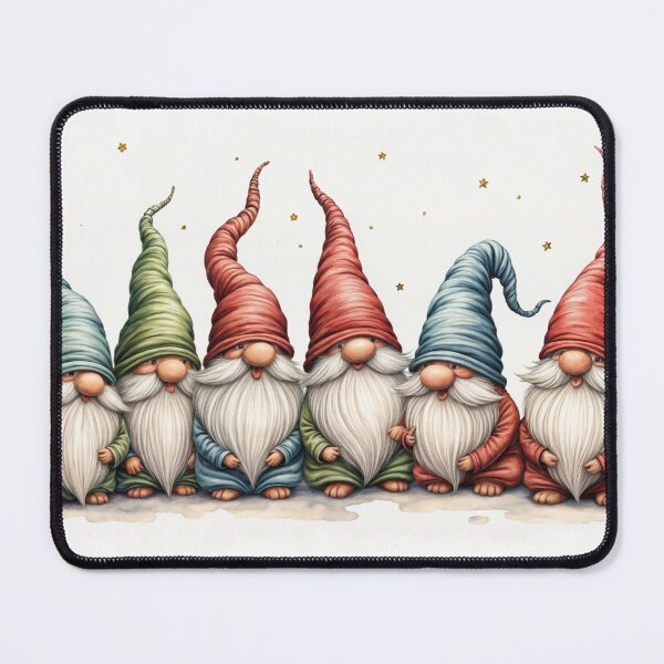 Item preview, magical Christmas cards with gnomes - Merry Christmas designed and sold by Connys Colorful World.