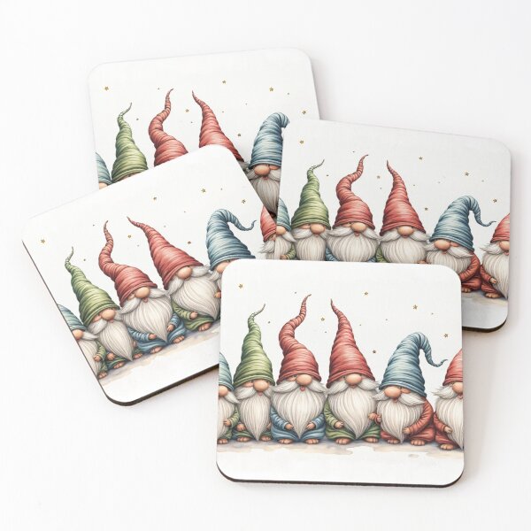 Item preview, magical Christmas cards with gnomes - Merry Christmas designed and sold by Connys Colorful World.