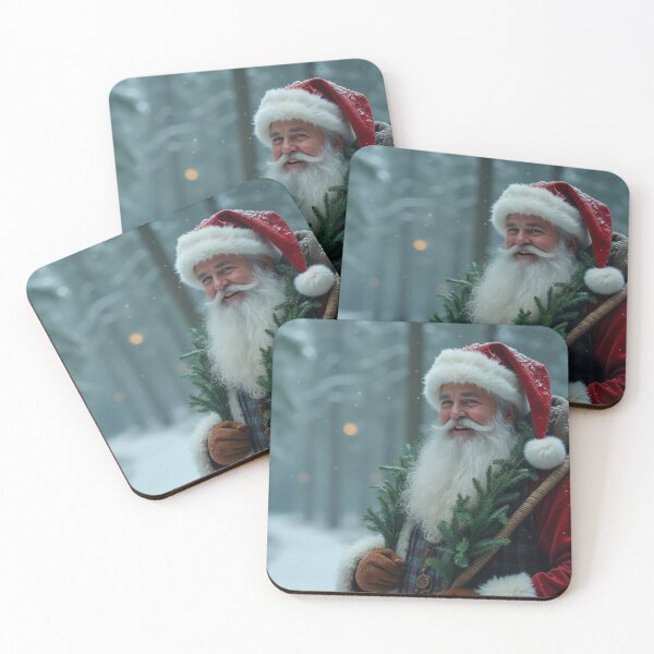 Item preview, happy Santa Claus in the forest - Christmas magic - Merry Christmas designed and sold by Connys Colorful World.