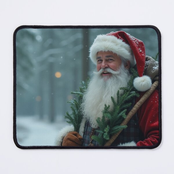 Item preview, happy Santa Claus in the forest - Christmas magic - Merry Christmas designed and sold by Connys Colorful World.