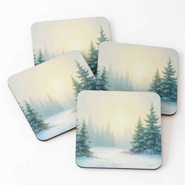 Item preview, Christmas trees in the snow - Christmas magic - Merry Christmas designed and sold by Connys Colorful World.