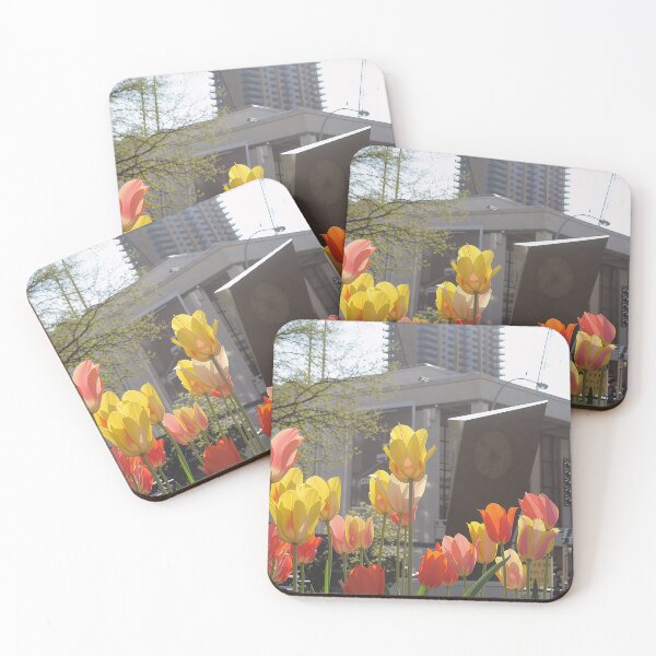 Item preview, Vibrant Tulips Bloom in the City designed and sold by letsnvision.